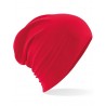 Slouchy beanie - mod. B368:Classic Red, 95% cotton / 5% elastane, One Size
